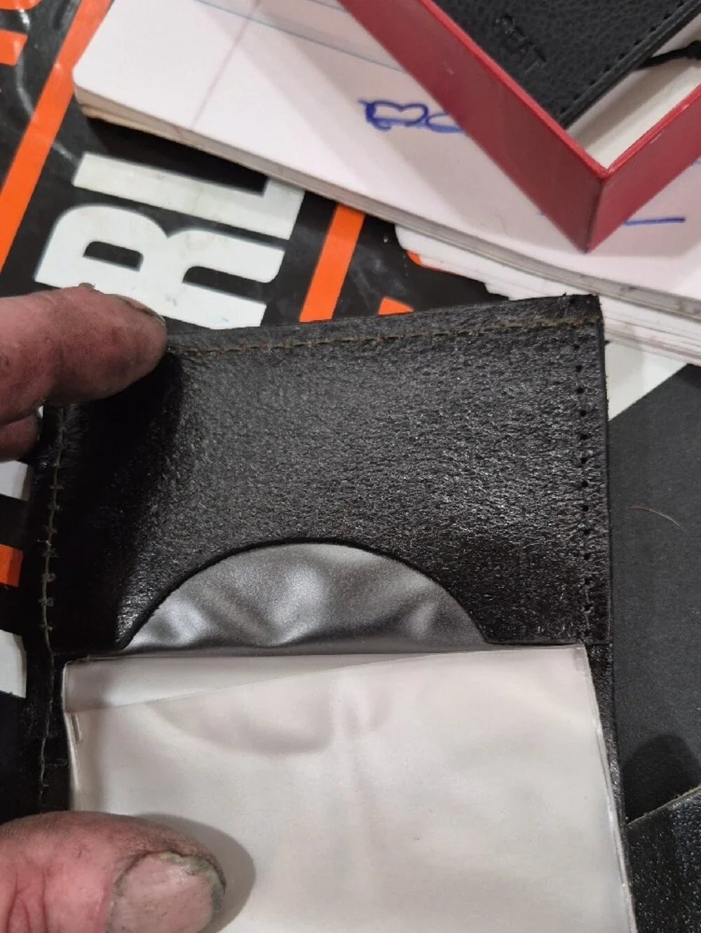 Vintage Harley-Davidson Black Leather Wallet with Eagle Crest